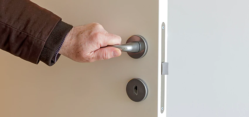 Restroom Locks Privacy Bolt Installation in Davis, California